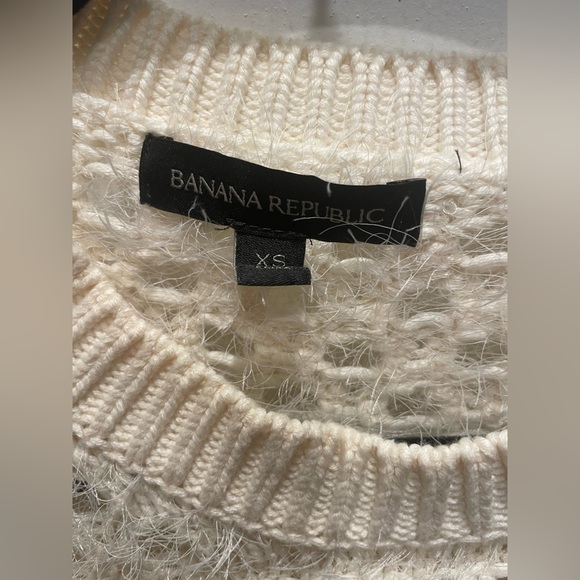 NWOT Banana Republic mixed material sweater - Picture 2 of 7